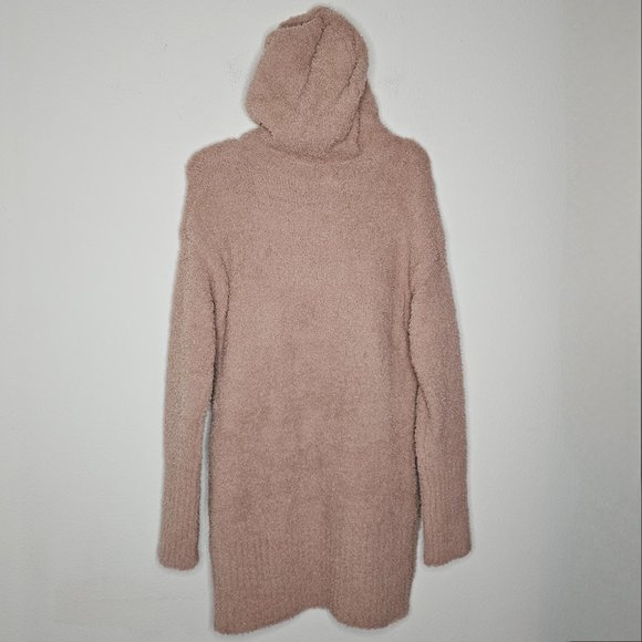 NWT Felina Denali Cozy Knit Women's Beige/Kangaroo Pocket Hooded Tunic Sz M - Picture 3 of 5